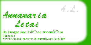 annamaria letai business card